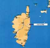 Location on Corsica